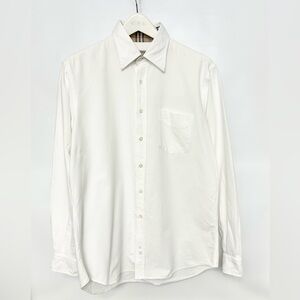 Burberry White Shirt with Plaid Details